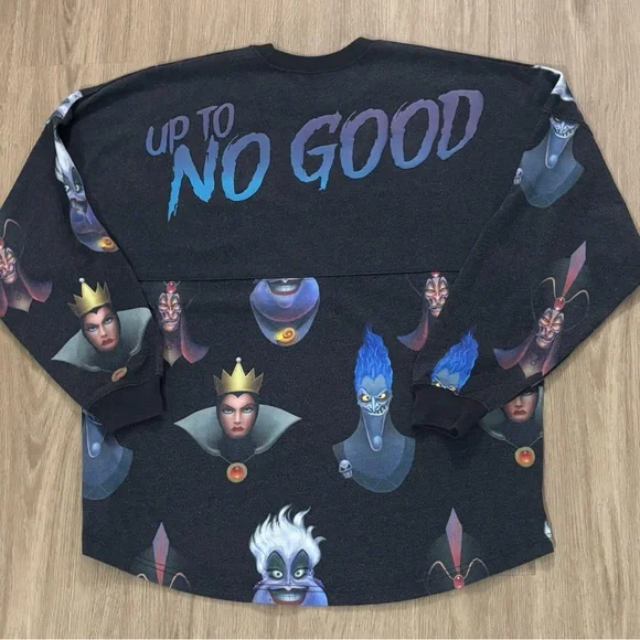 Disney Parks Villains Up To No Good Spirit Jersey Halloween-Large color grey - Picture 1 of 7
